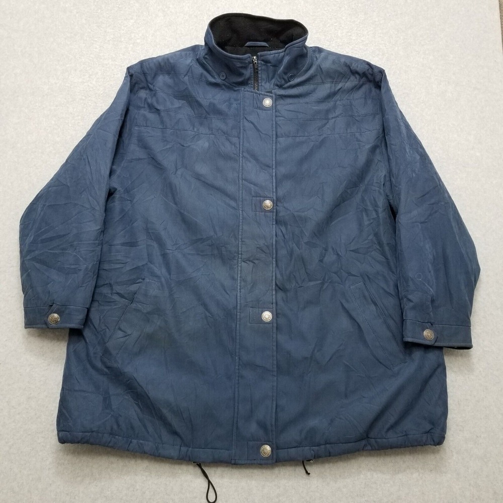 Forecaster Jacket Womens 2X‎ Blue Parka Full Zip Pockets